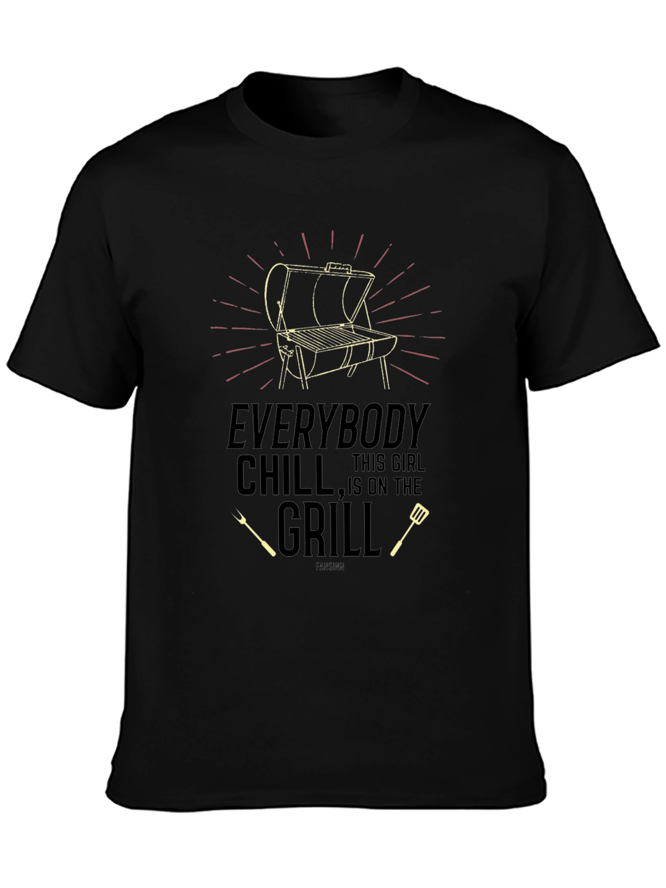 Everybody Chill Grill Graphic T-Shirt
