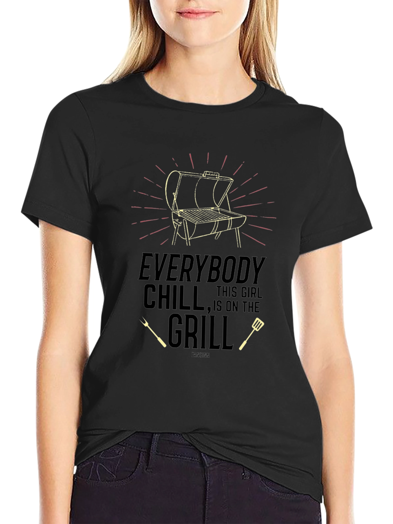 Everybody Chill Grill Graphic T-Shirt
