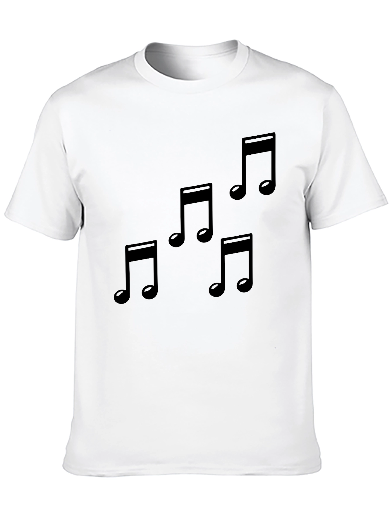 Musical Note T-Shirt - Stylish Black Tee