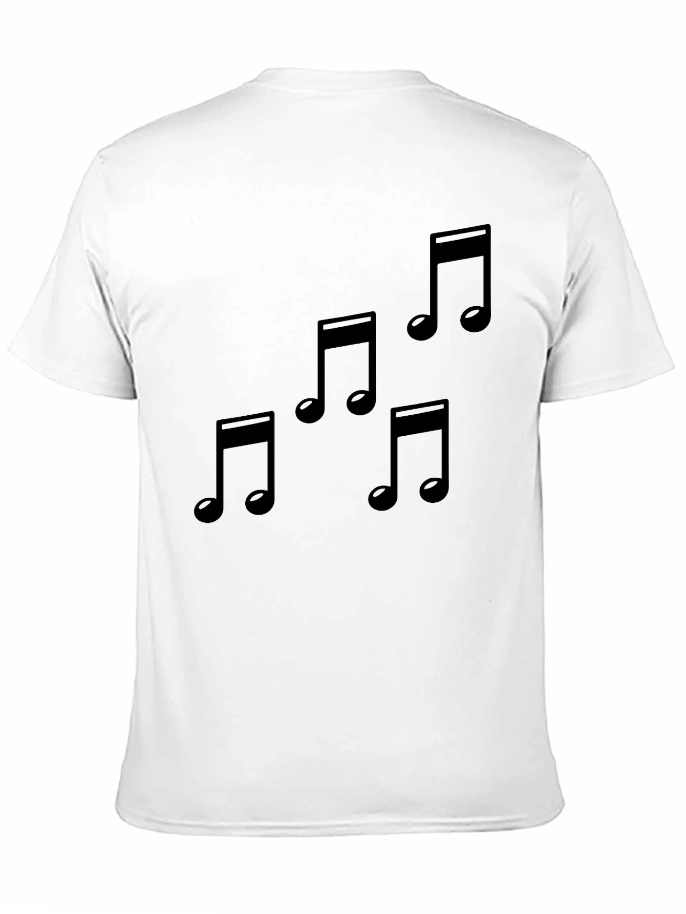 Musical Note T-Shirt - Stylish Black Tee