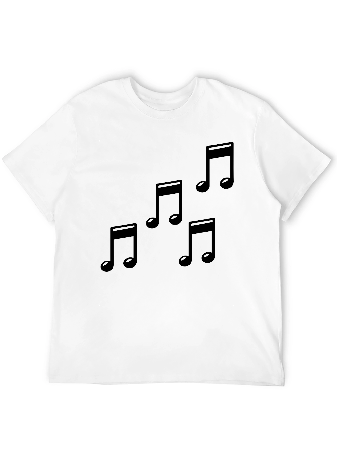 Musical Note T-Shirt - Stylish Black Tee