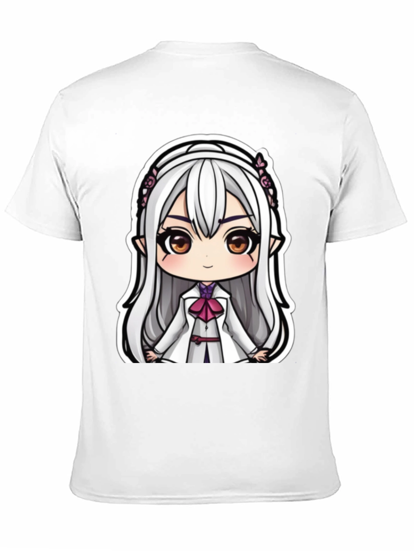 Anime Girl Graphic Tee - Cute Cartoon Character T-Shirt