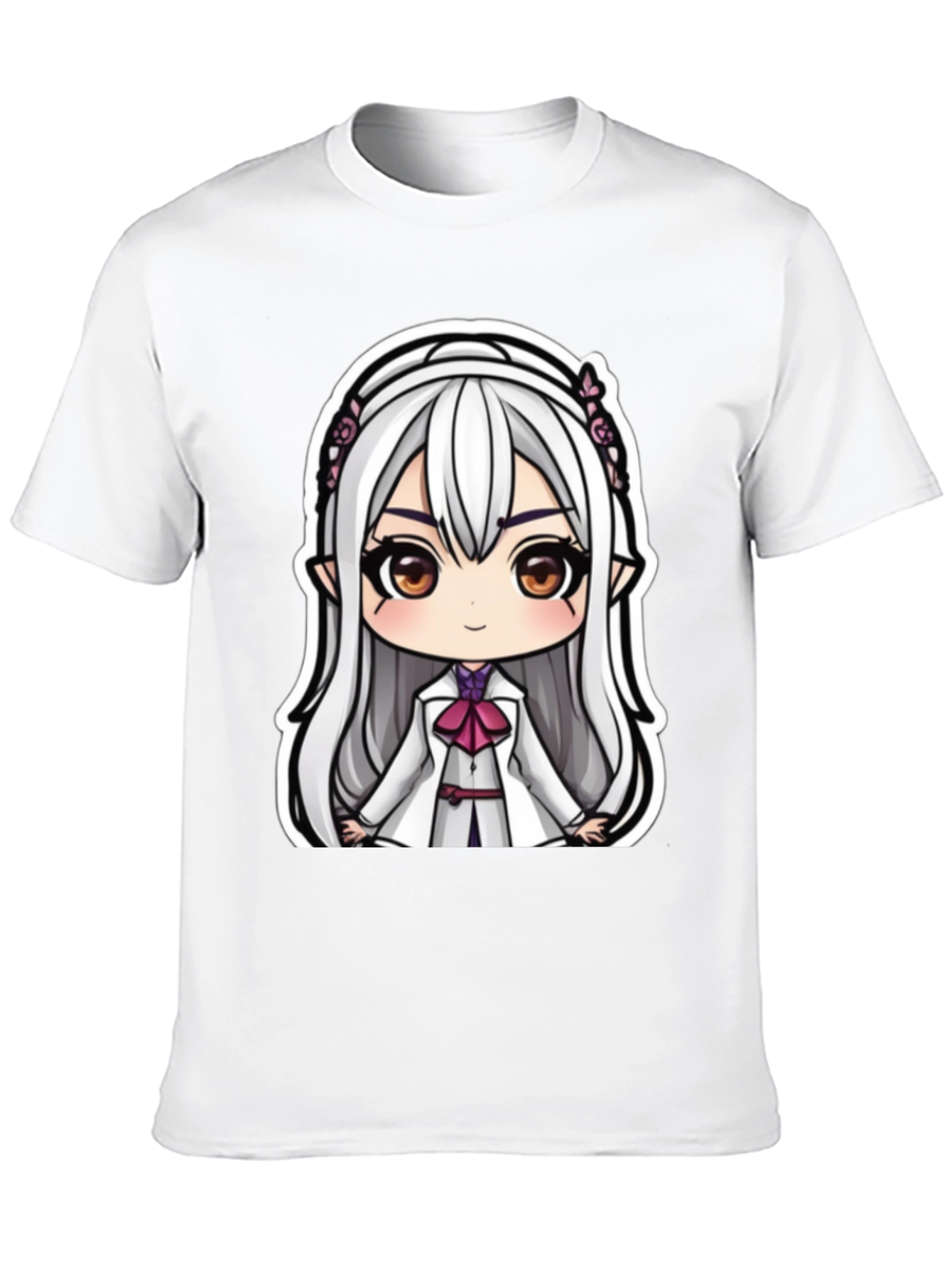 Anime Girl Graphic Tee - Cute Cartoon Character T-Shirt