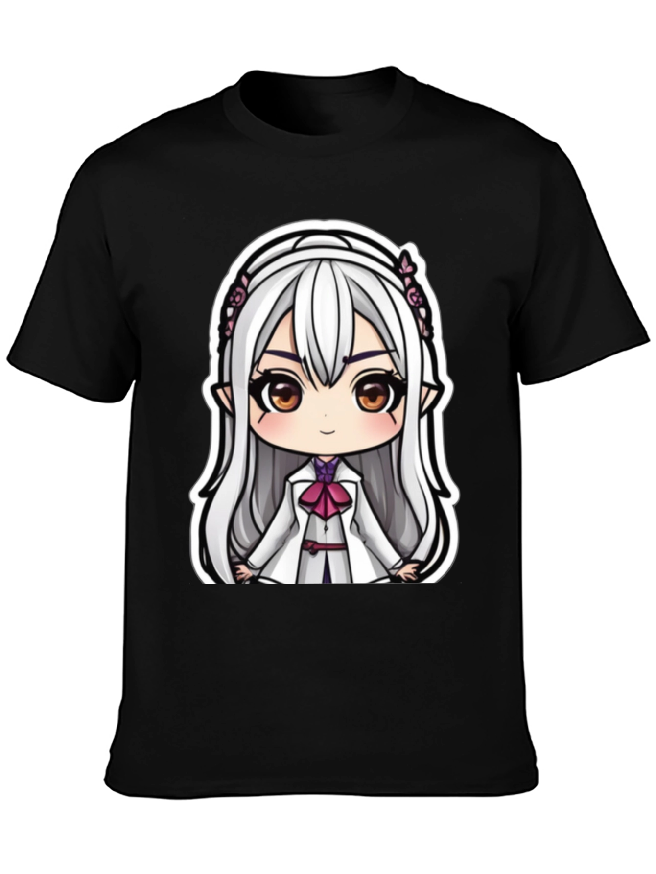 Anime Girl Graphic Tee - Cute Cartoon Character T-Shirt