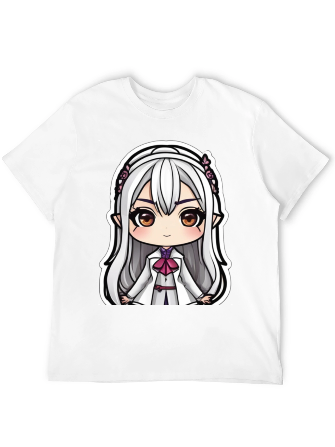 Anime Girl Graphic Tee - Cute Cartoon Character T-Shirt