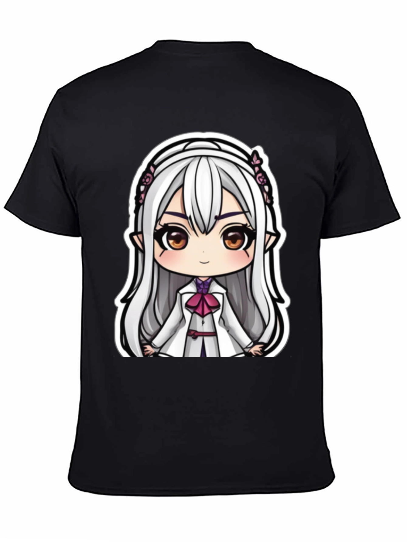 Anime Girl Graphic Tee - Cute Cartoon Character T-Shirt
