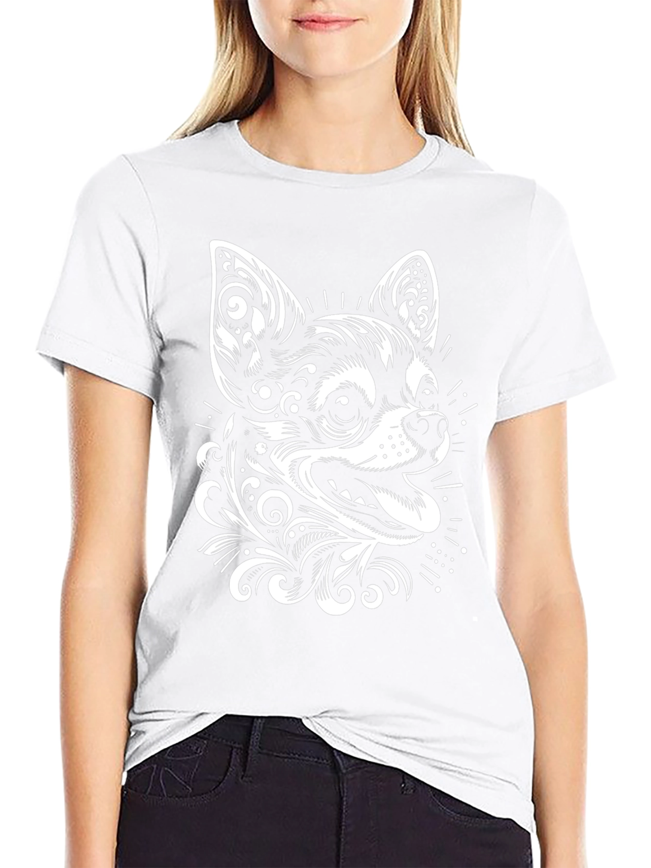 Chihuahua Art Black Tee - Stylish Dog Lover Shirt