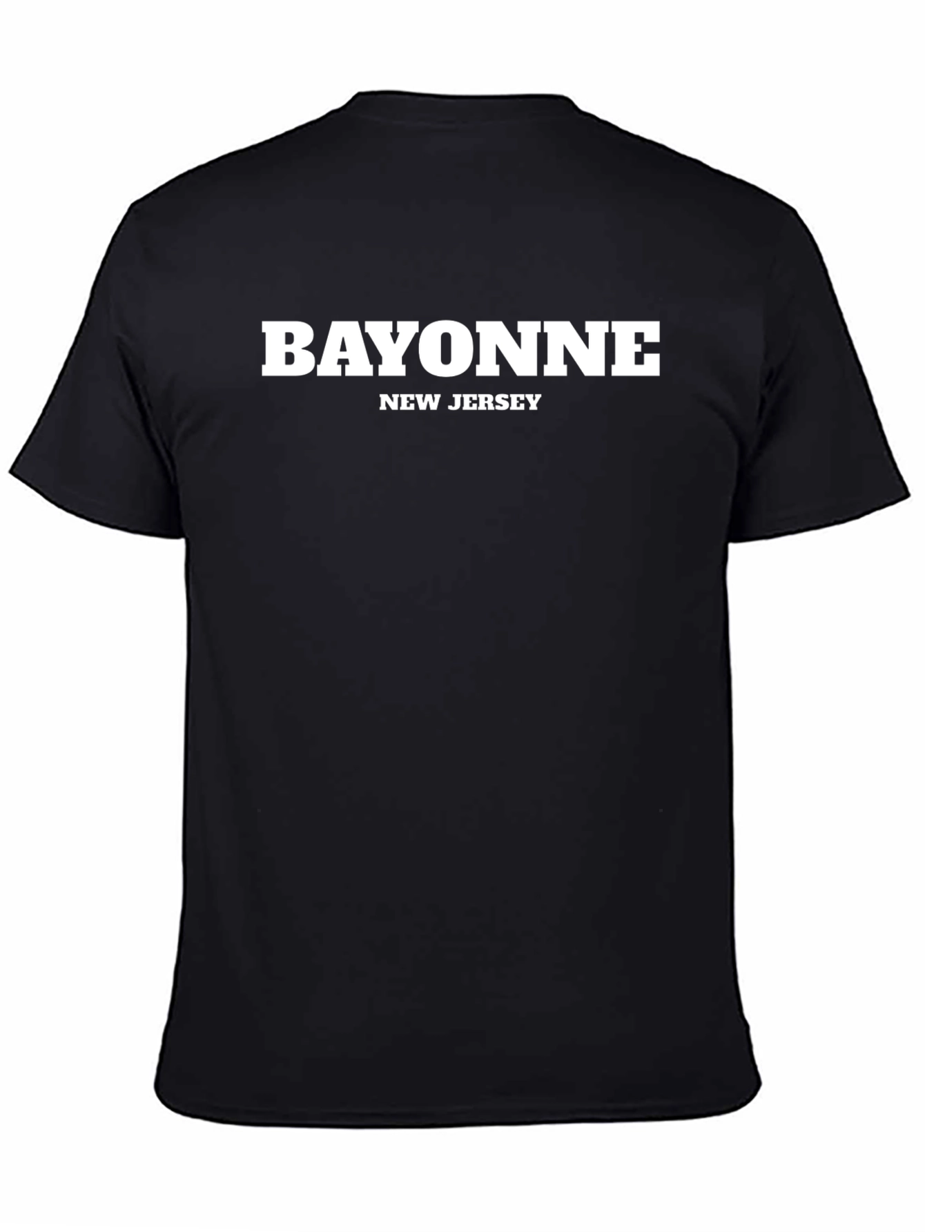 Bayonne New Jersey T-Shirt Black Cotton Graphic Tee