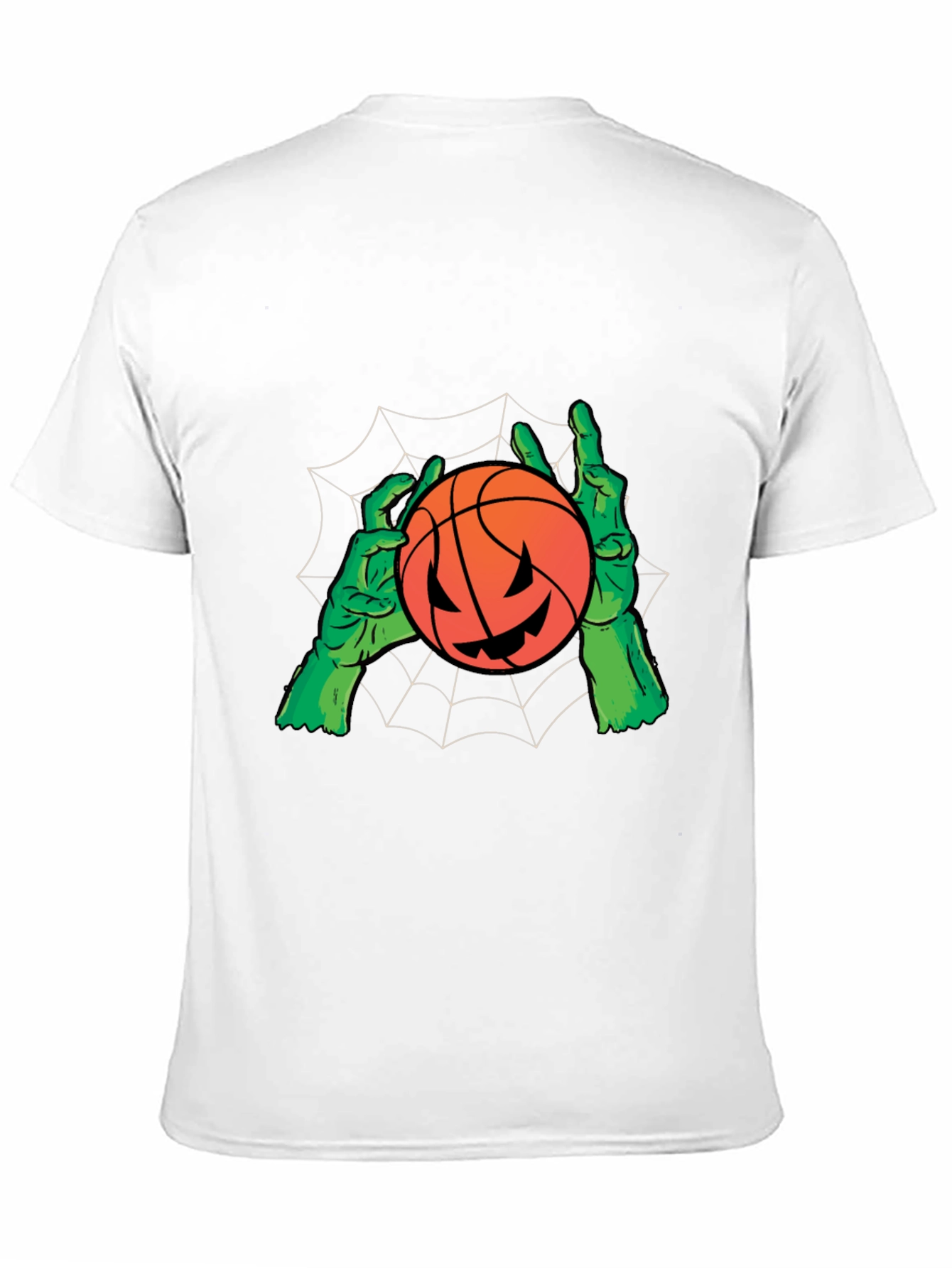 Halloween Pumpkin Basketball Graphic Tee