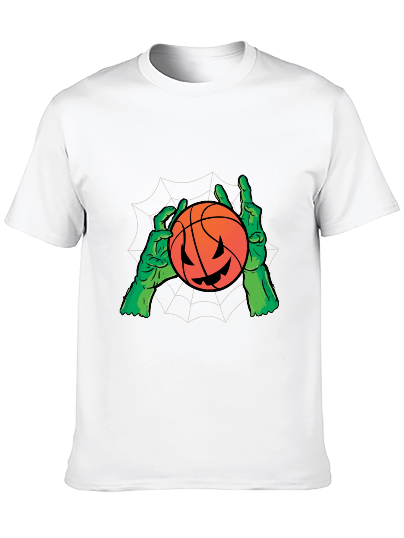 Halloween Pumpkin Basketball Graphic Tee