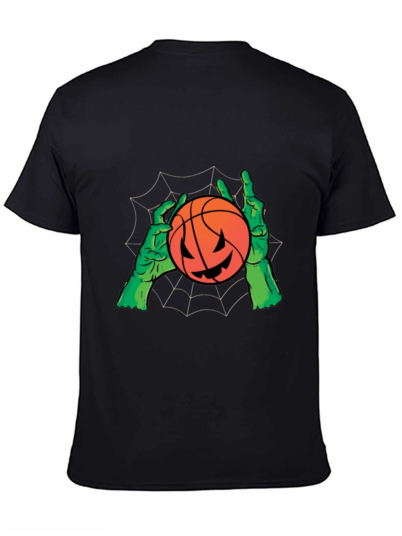 Halloween Pumpkin Basketball Graphic Tee