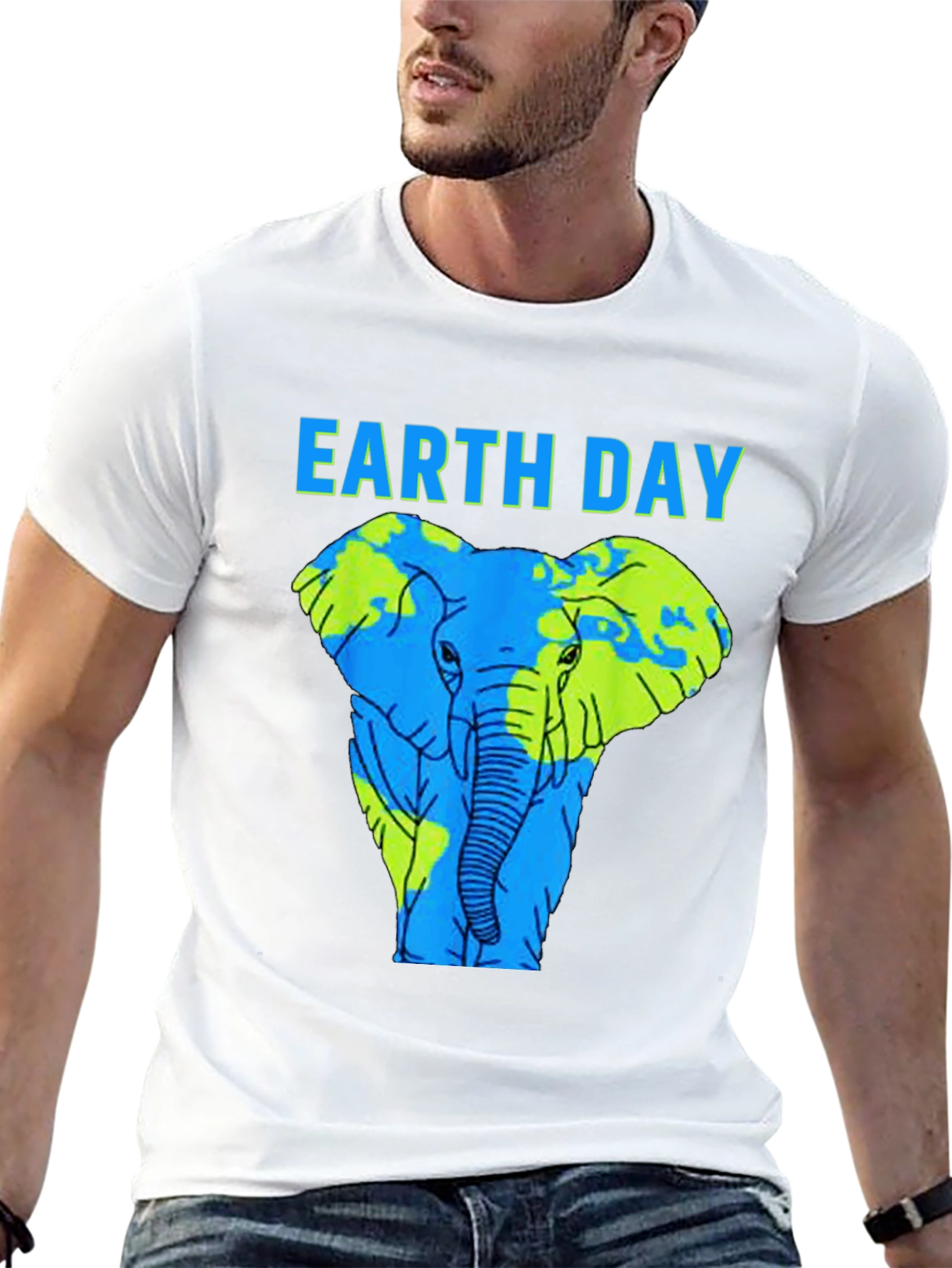 Earth Day Elephant Graphic Tee