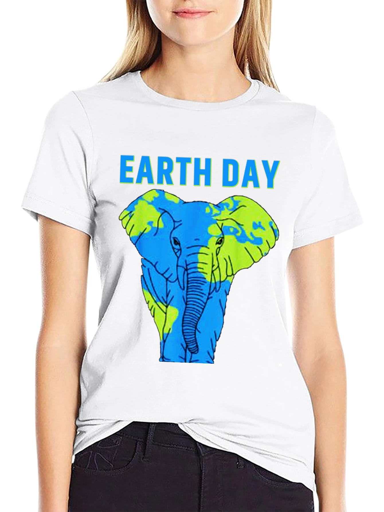 Earth Day Elephant Graphic Tee