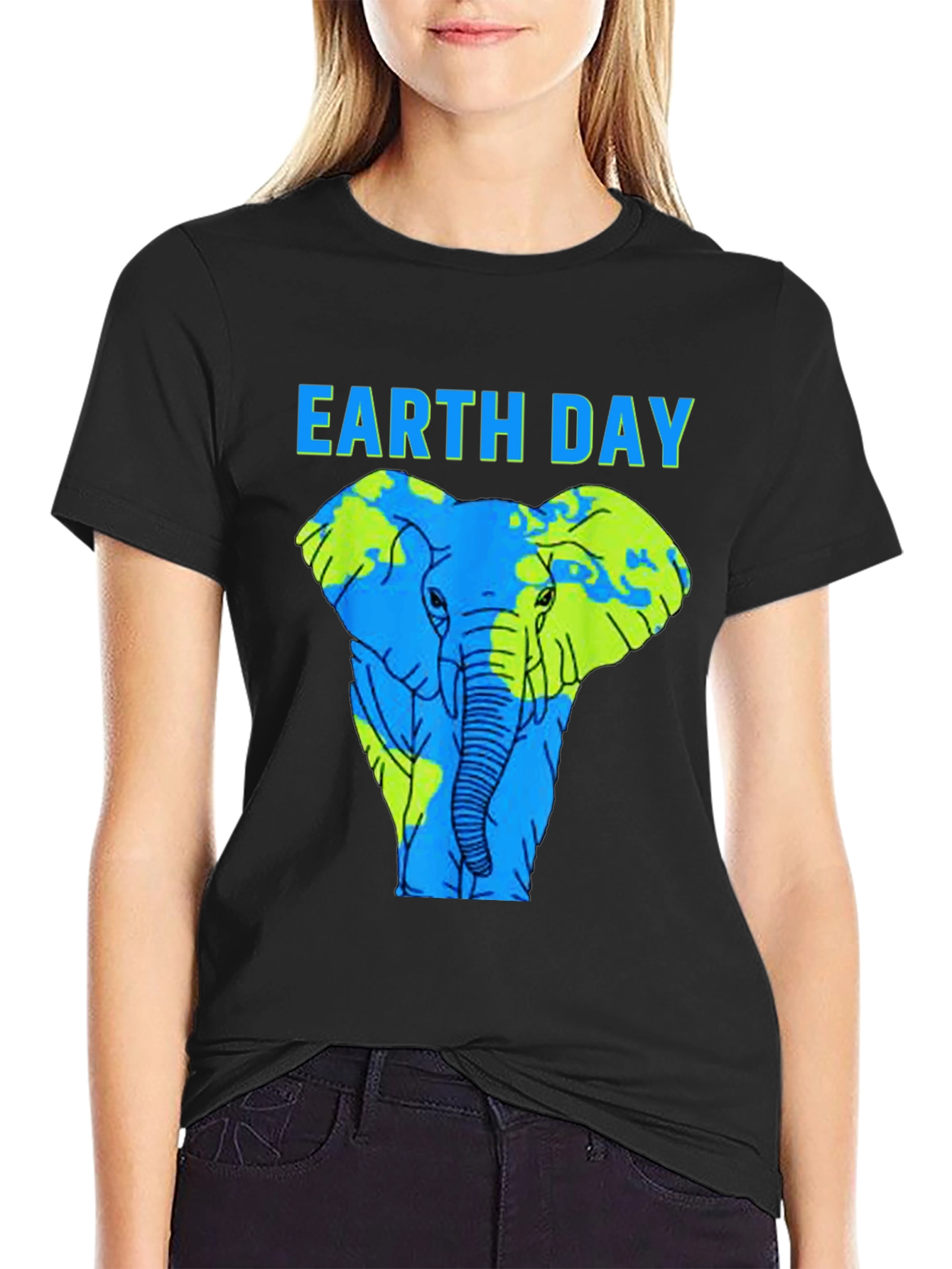 Earth Day Elephant Graphic Tee