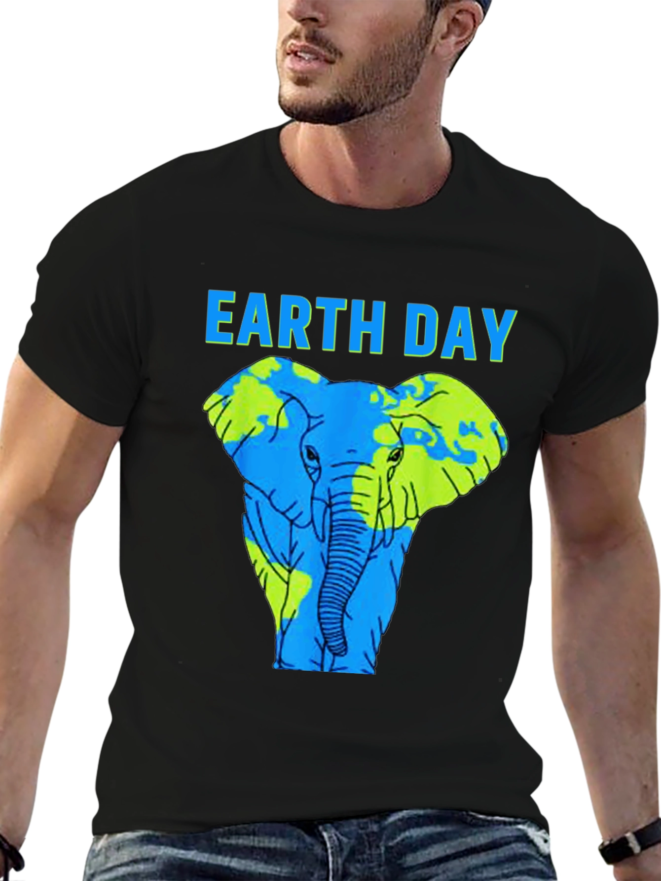 Earth Day Elephant Graphic Tee