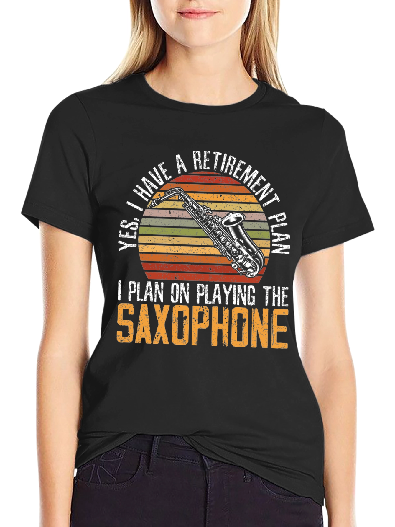 Retirement Saxophone T-Shirt - Musician Gift Tee