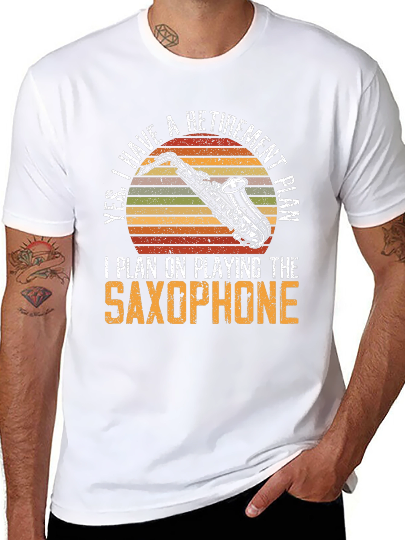 Retirement Saxophone T-Shirt - Musician Gift Tee