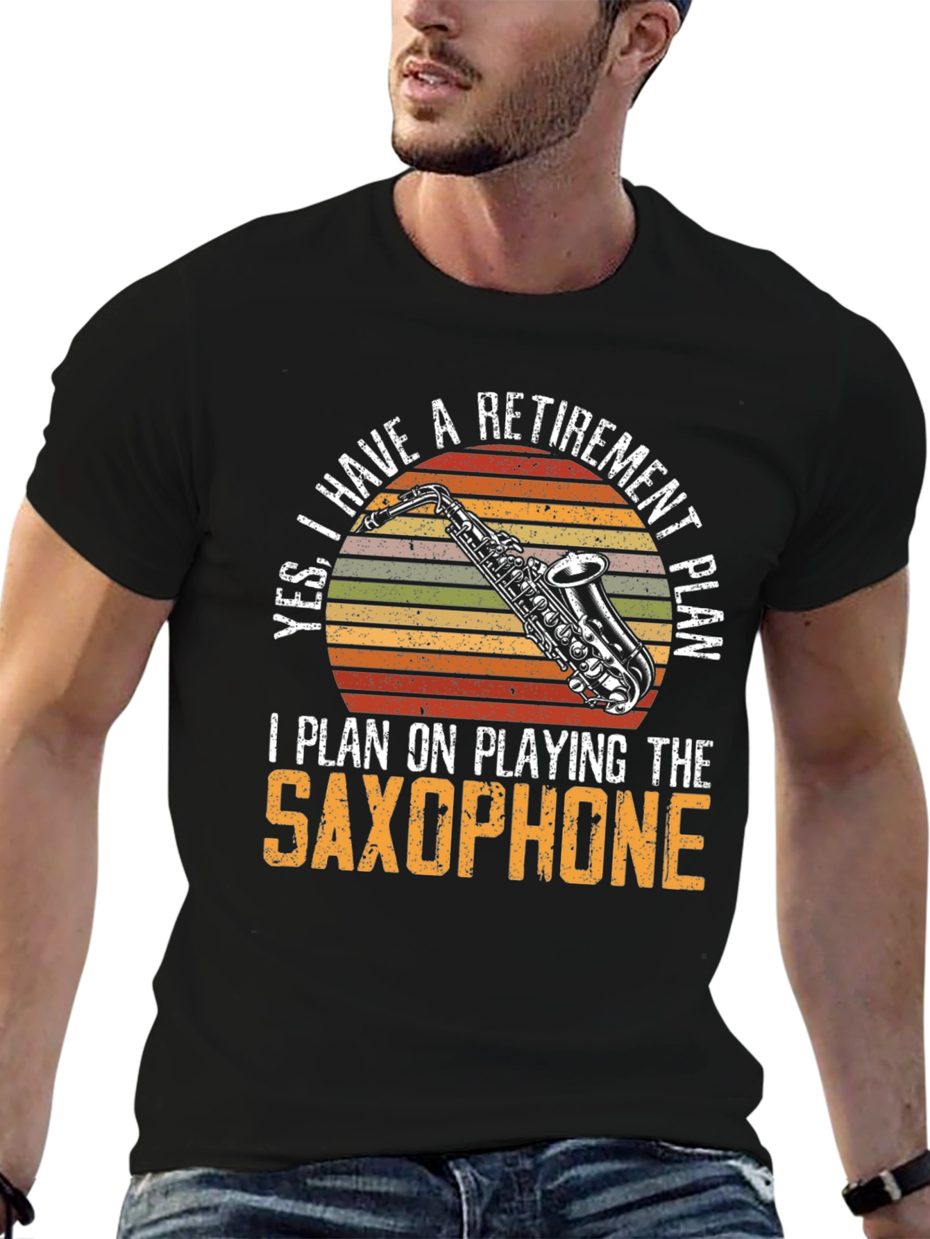 Retirement Saxophone T-Shirt - Musician Gift Tee