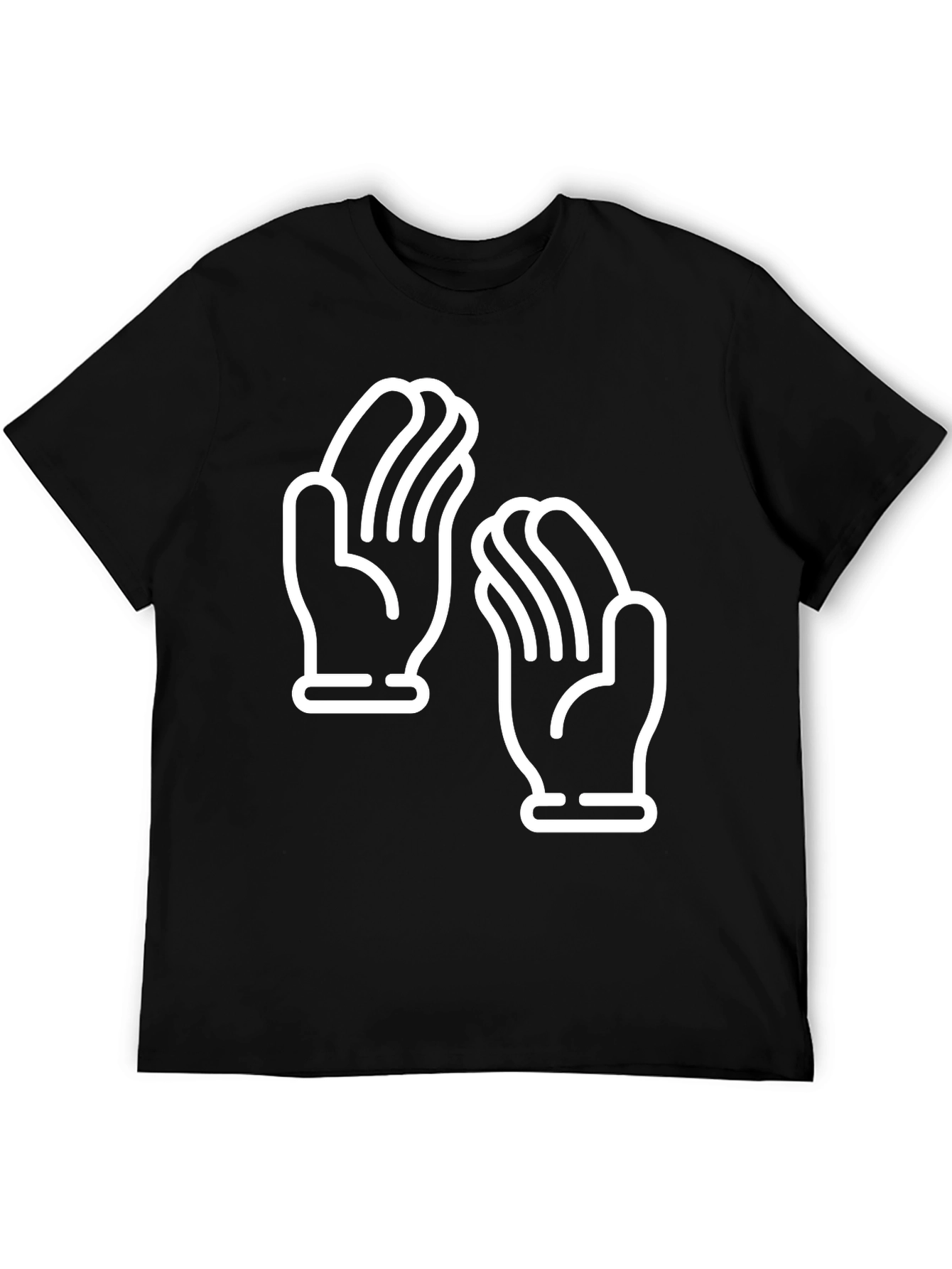 Clapping Hands Graphic Tee - Unisex Black T-Shirt