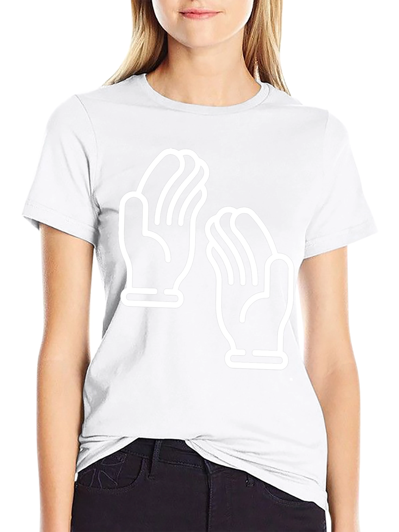 Clapping Hands Graphic Tee - Unisex Black T-Shirt
