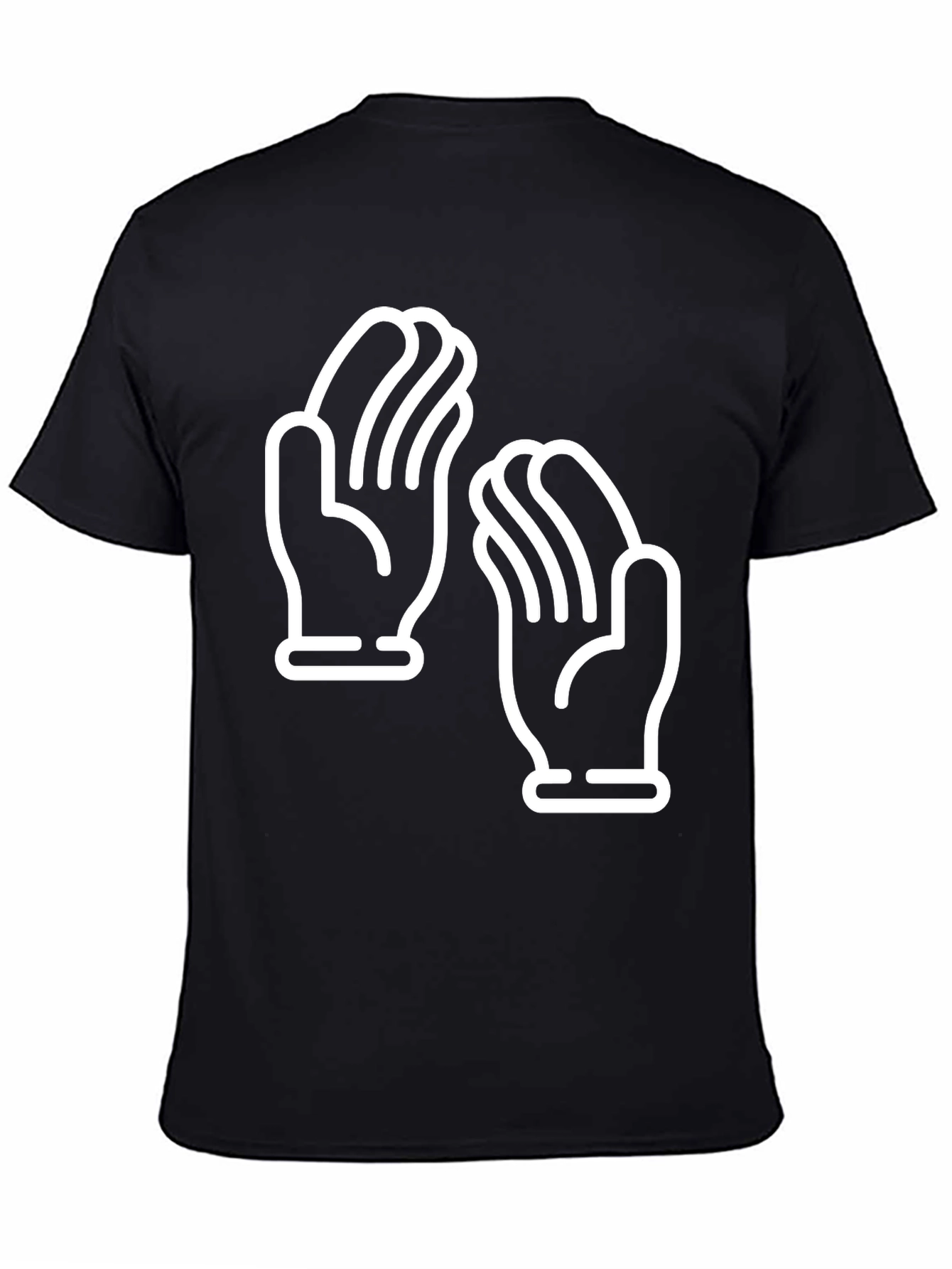 Clapping Hands Graphic Tee - Unisex Black T-Shirt