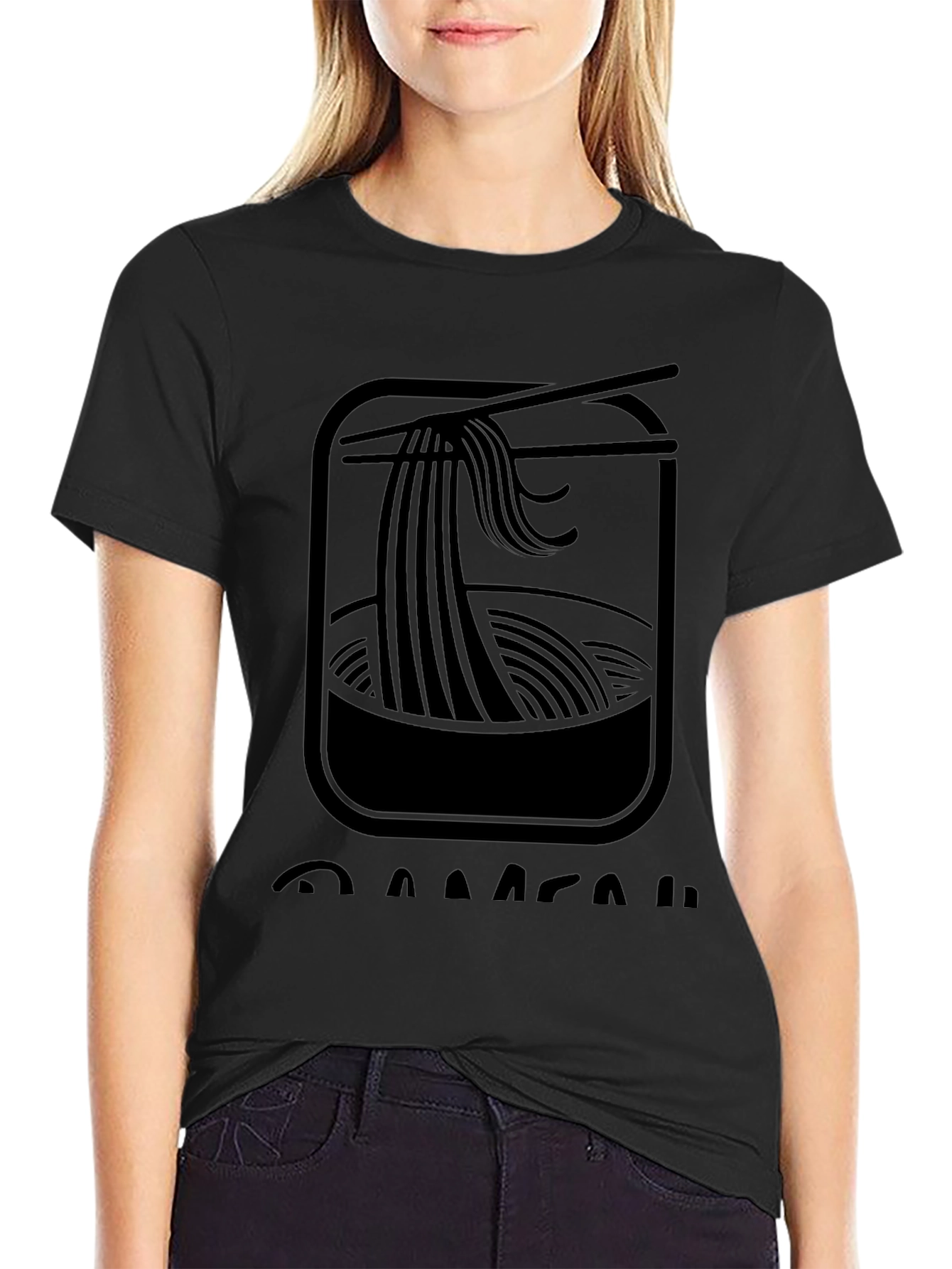 Ramen Bowl Graphic Tee - Unisex Black T-Shirt