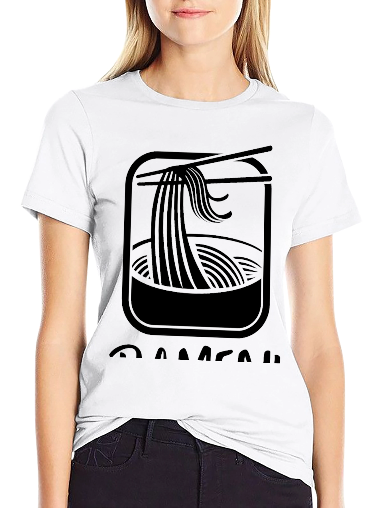 Ramen Bowl Graphic Tee - Unisex Black T-Shirt