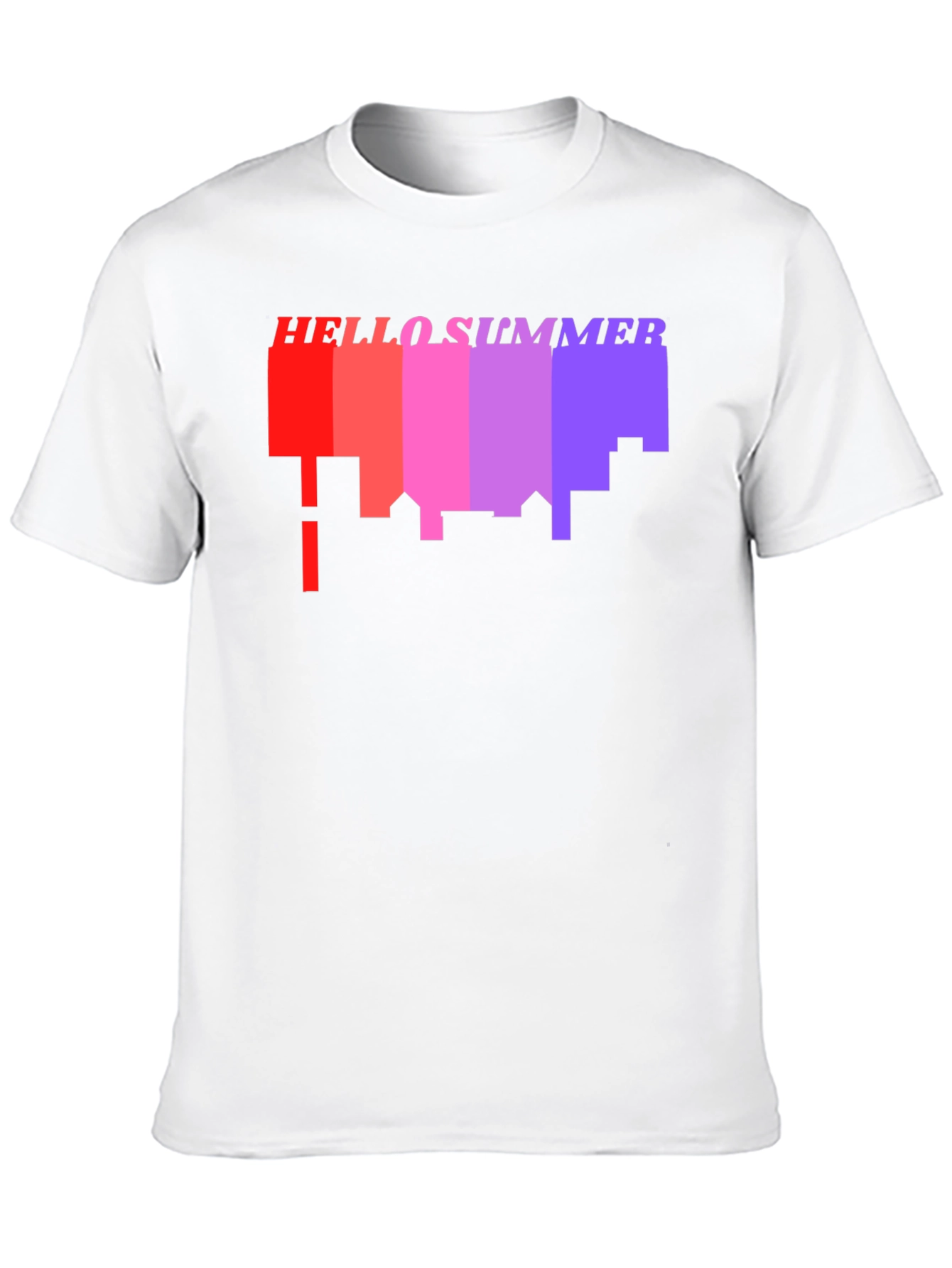 Hello Summer Cityscape Graphic Tee - Black