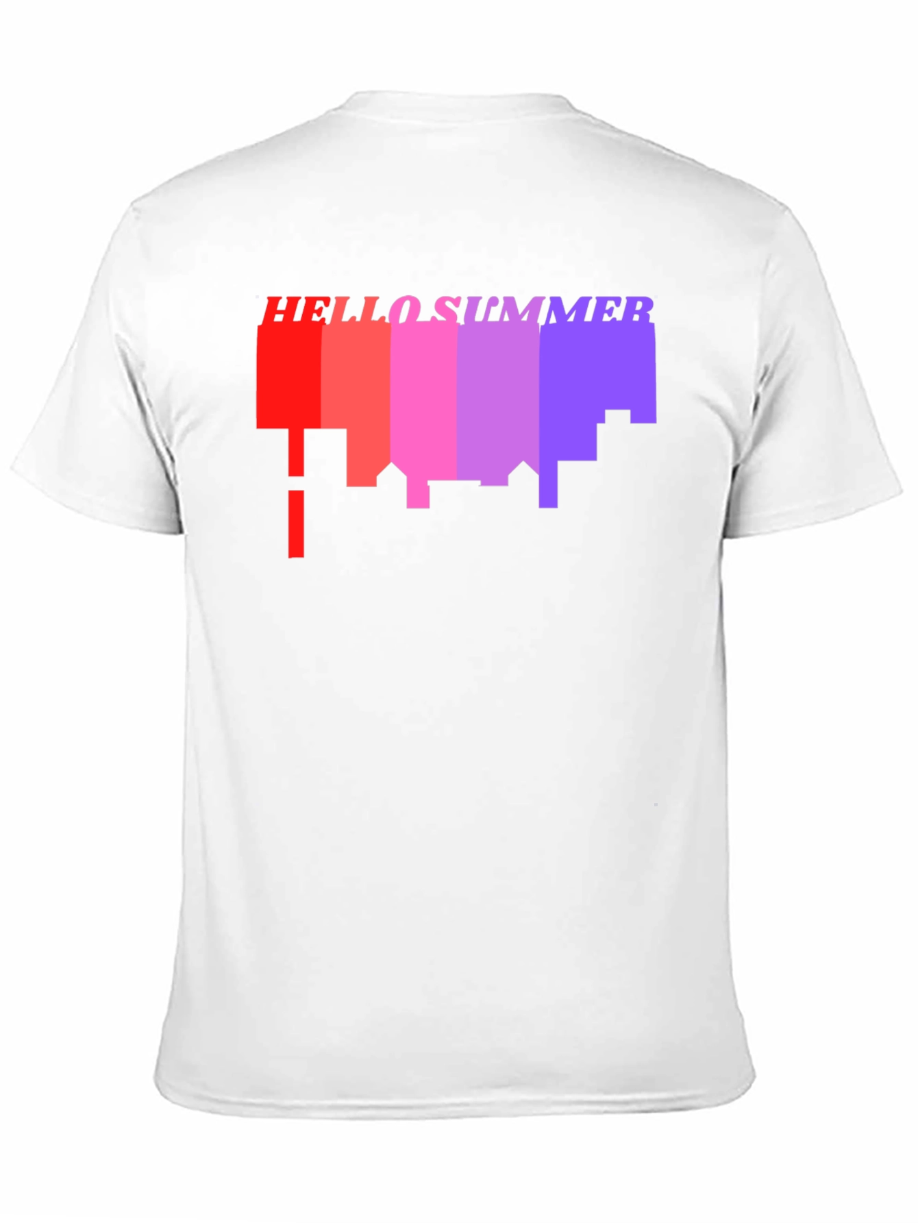 Hello Summer Cityscape Graphic Tee - Black