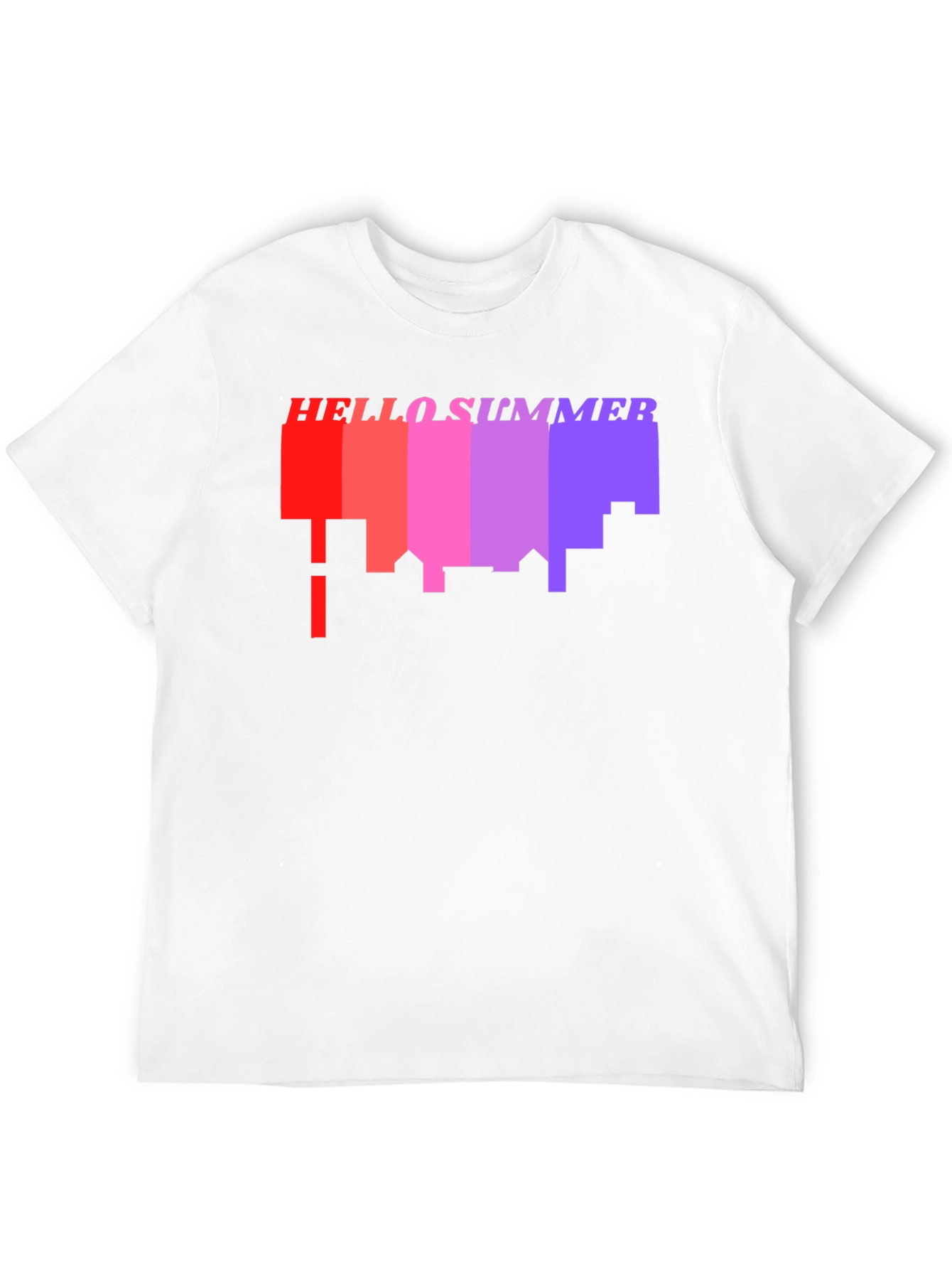 Hello Summer Cityscape Graphic Tee - Black