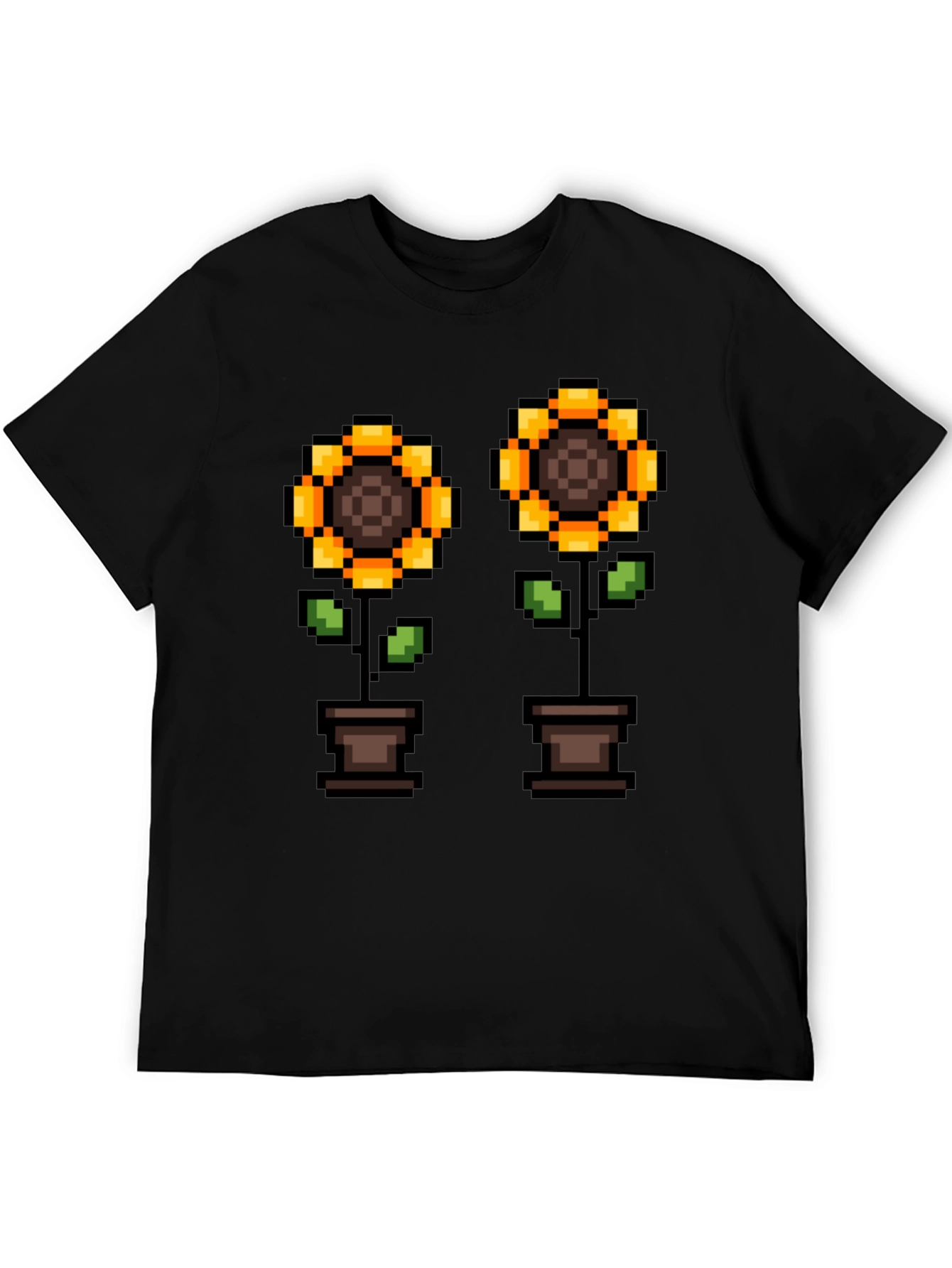 Pixel Sunflower T-Shirt - Gamer Style
