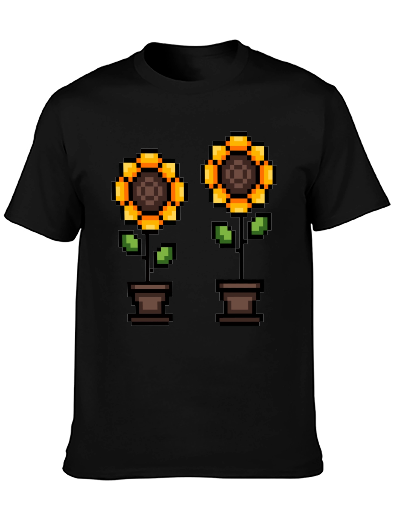 Pixel Sunflower T-Shirt - Gamer Style