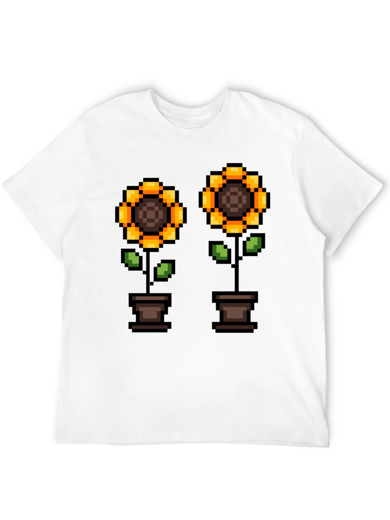 Pixel Sunflower T-Shirt - Gamer Style