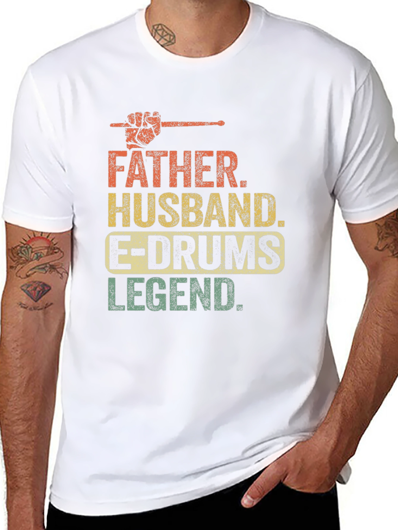 Father Husband E-Drums Legend T-Shirt