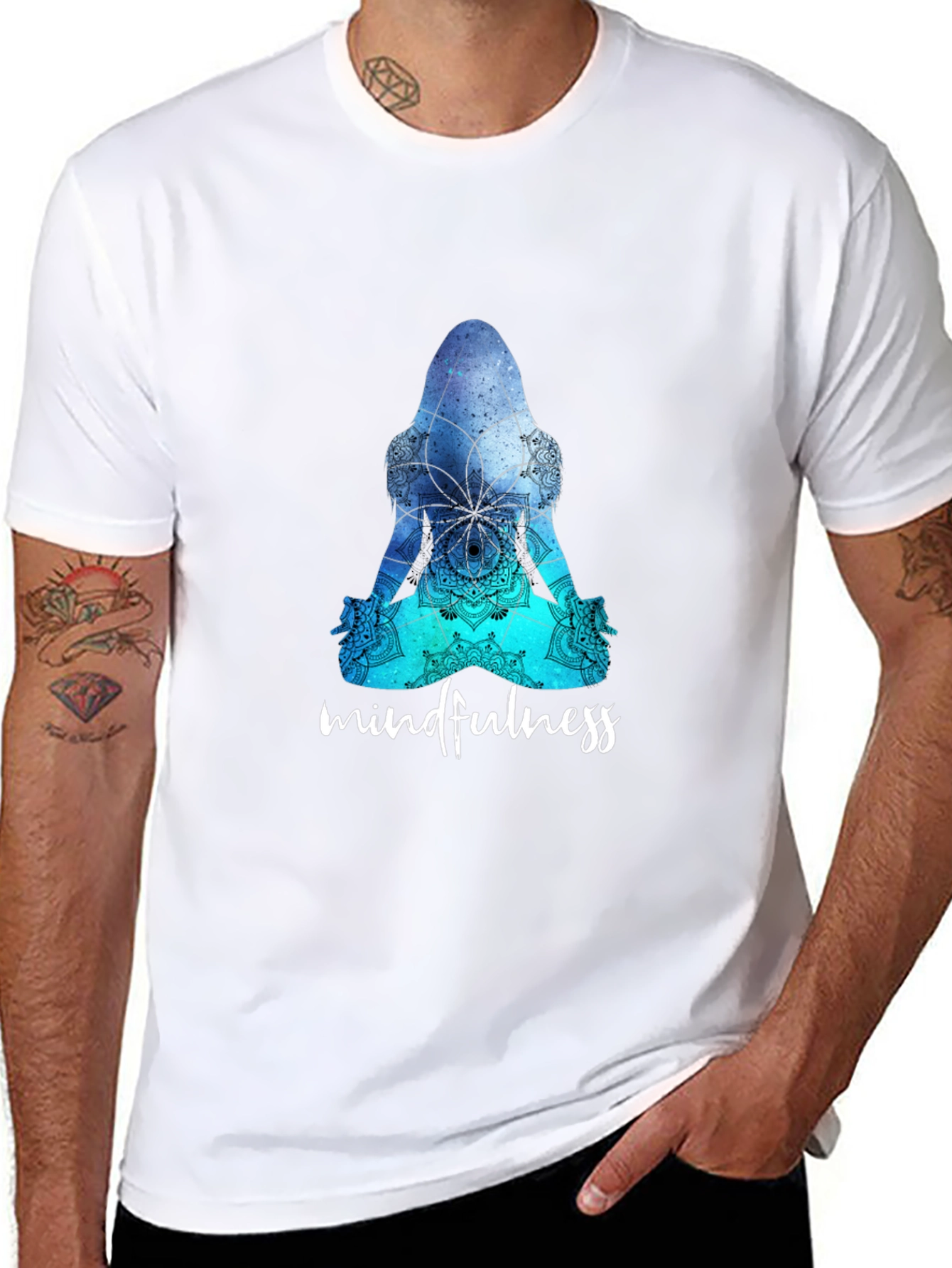 Mindfulness Mandala T-Shirt - Yoga Meditation Tee