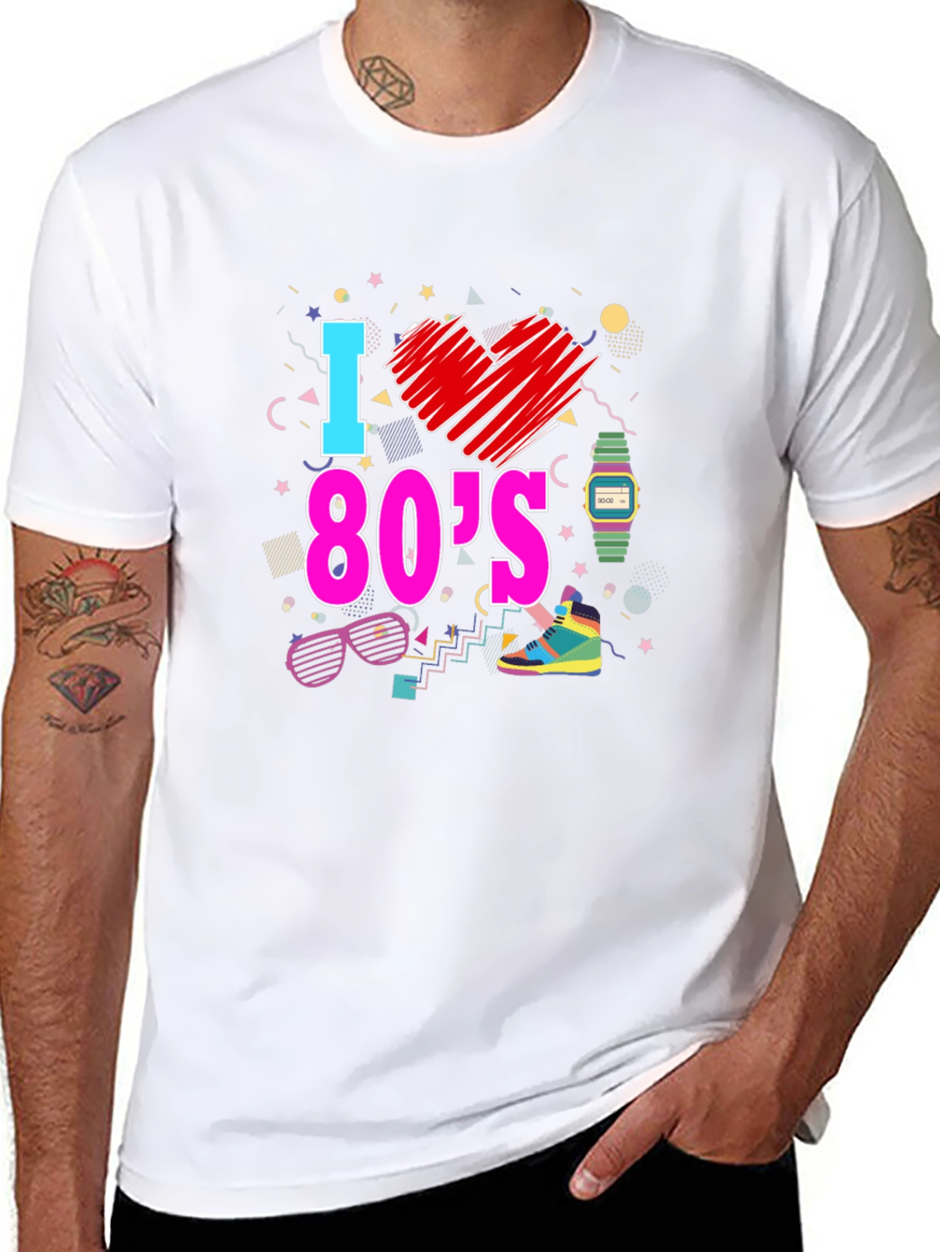 I Love the 80s Graphic T-Shirt Retro Design