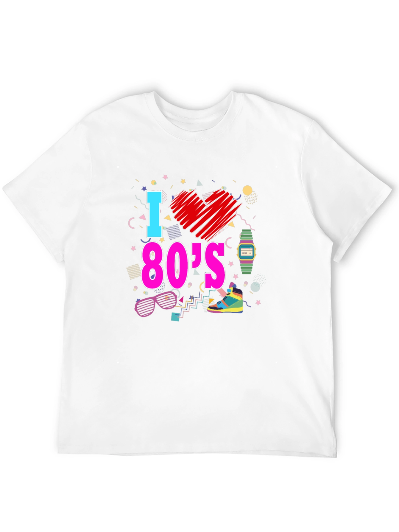 I Love the 80s Graphic T-Shirt Retro Design
