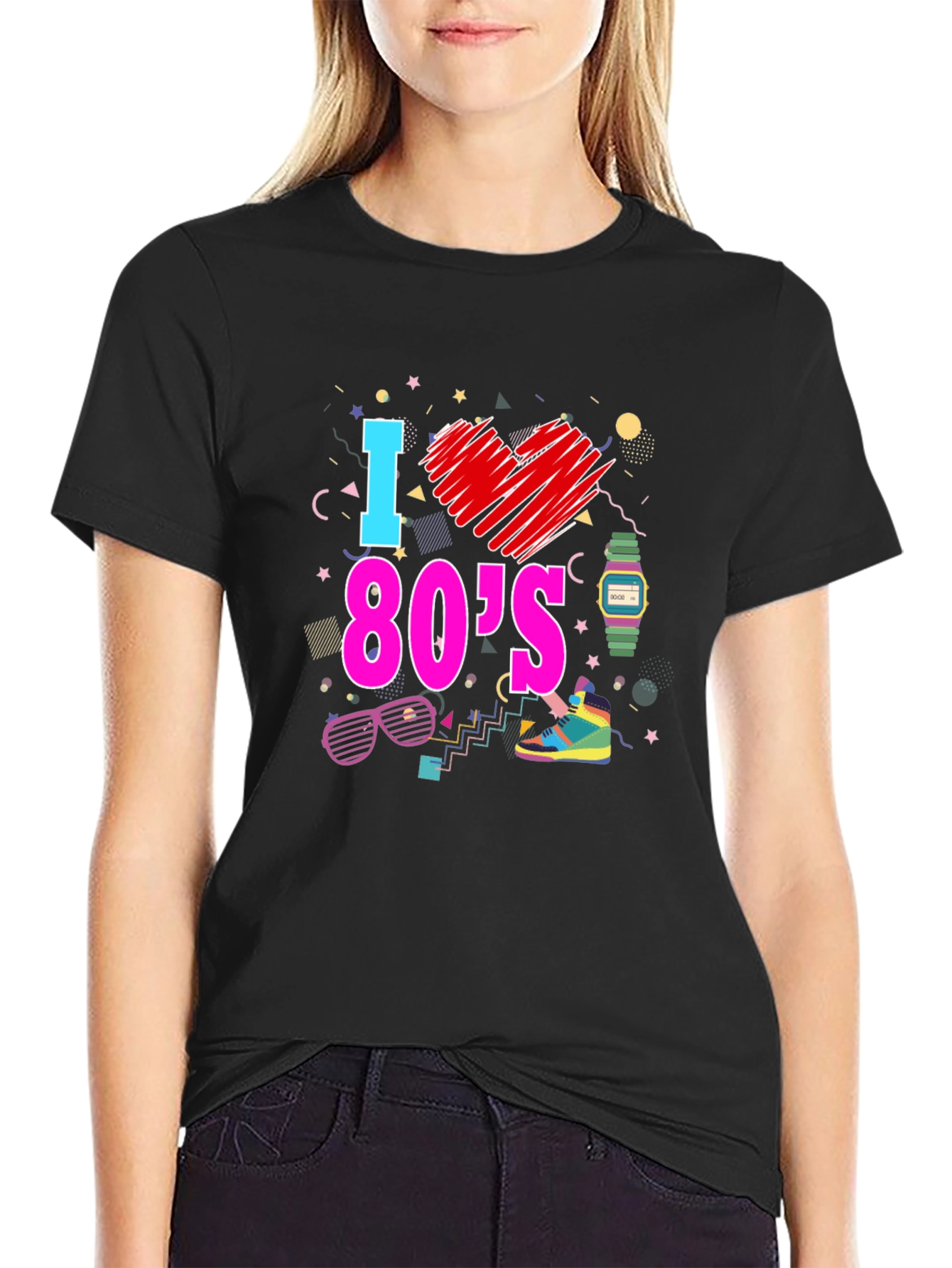 I Love the 80s Graphic T-Shirt Retro Design