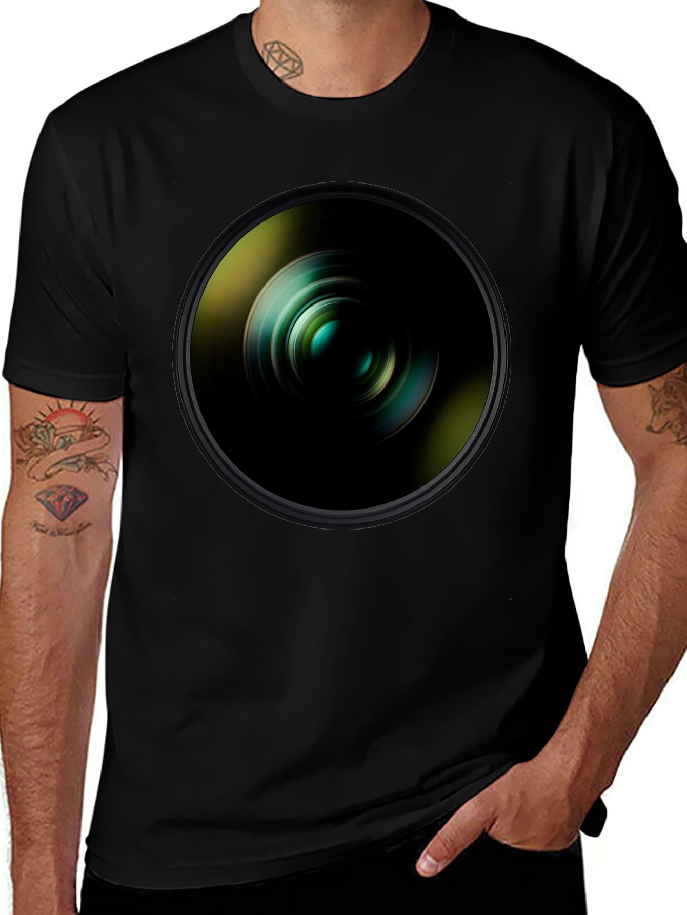 Camera Lens Graphic T-Shirt - Photography Enthusiast