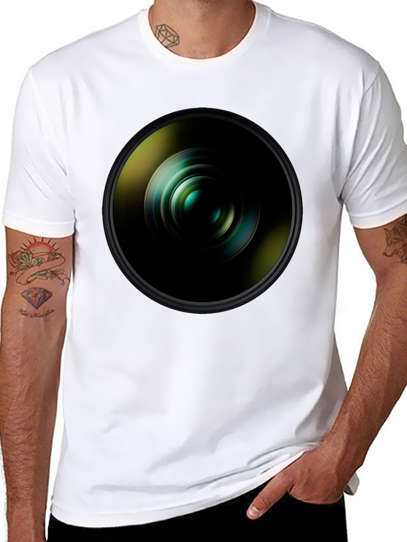 Camera Lens Graphic T-Shirt - Photography Enthusiast