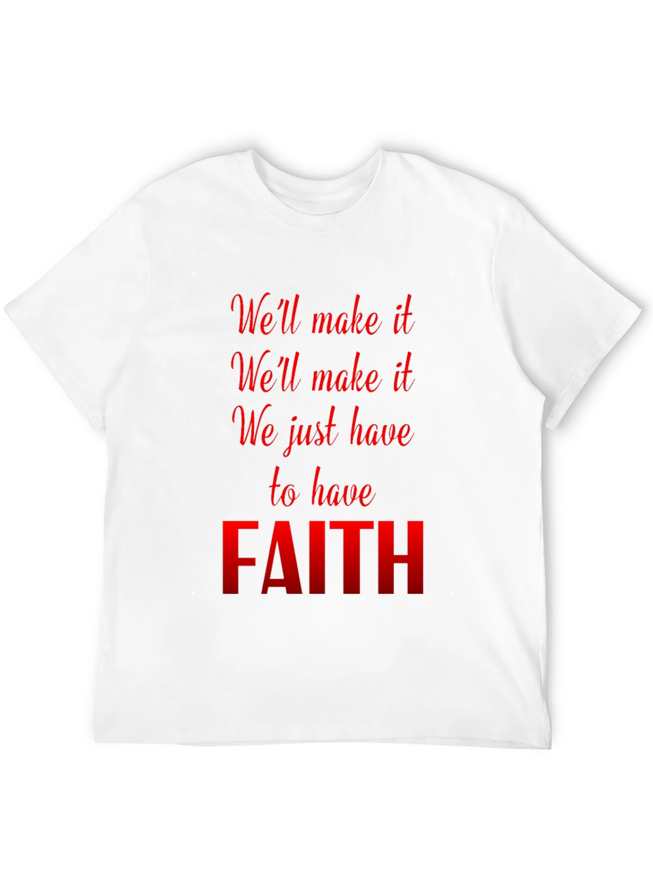 Faith Graphic T-Shirt - Inspirational Black Tee