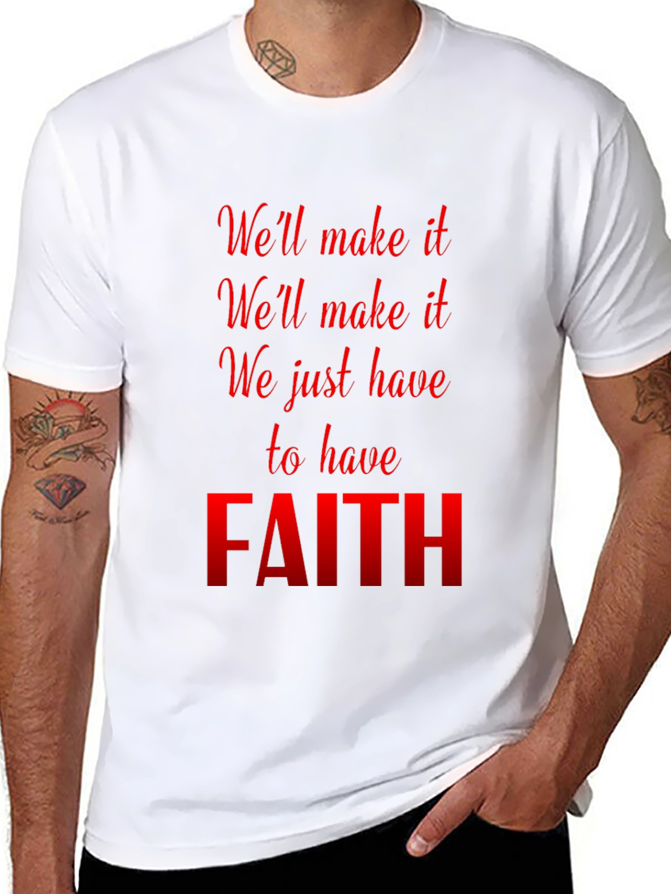 Faith Graphic T-Shirt - Inspirational Black Tee