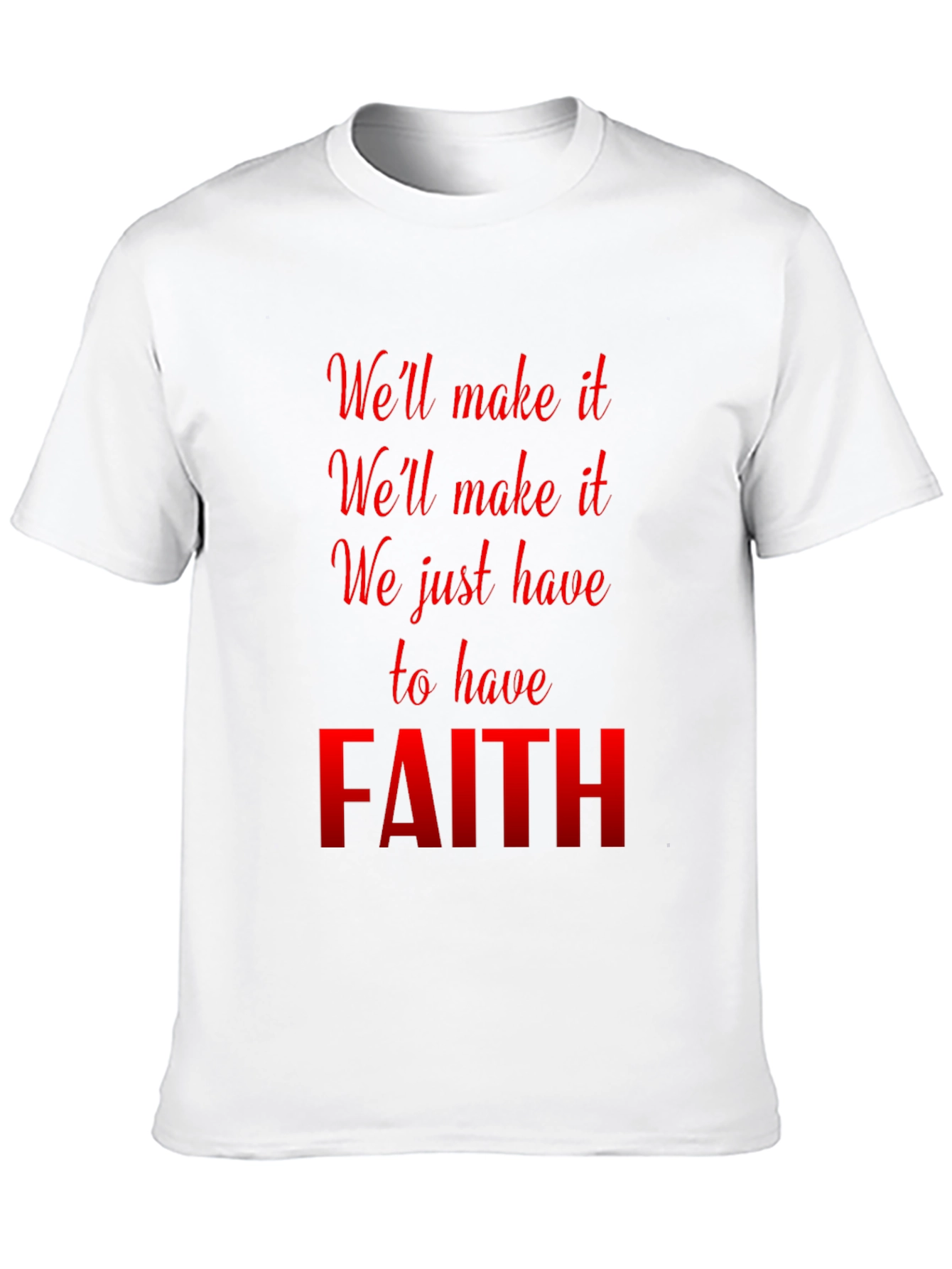 Faith Graphic T-Shirt - Inspirational Black Tee