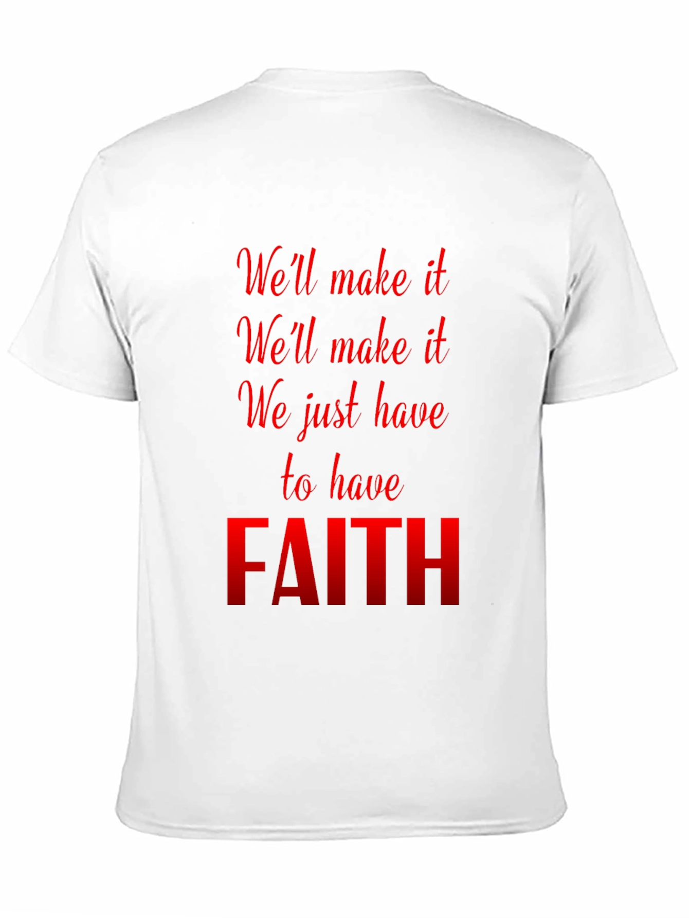Faith Graphic T-Shirt - Inspirational Black Tee