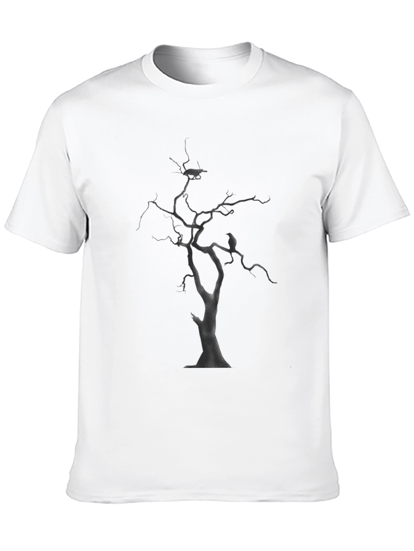 Raven Tree Graphic T-Shirt - Black