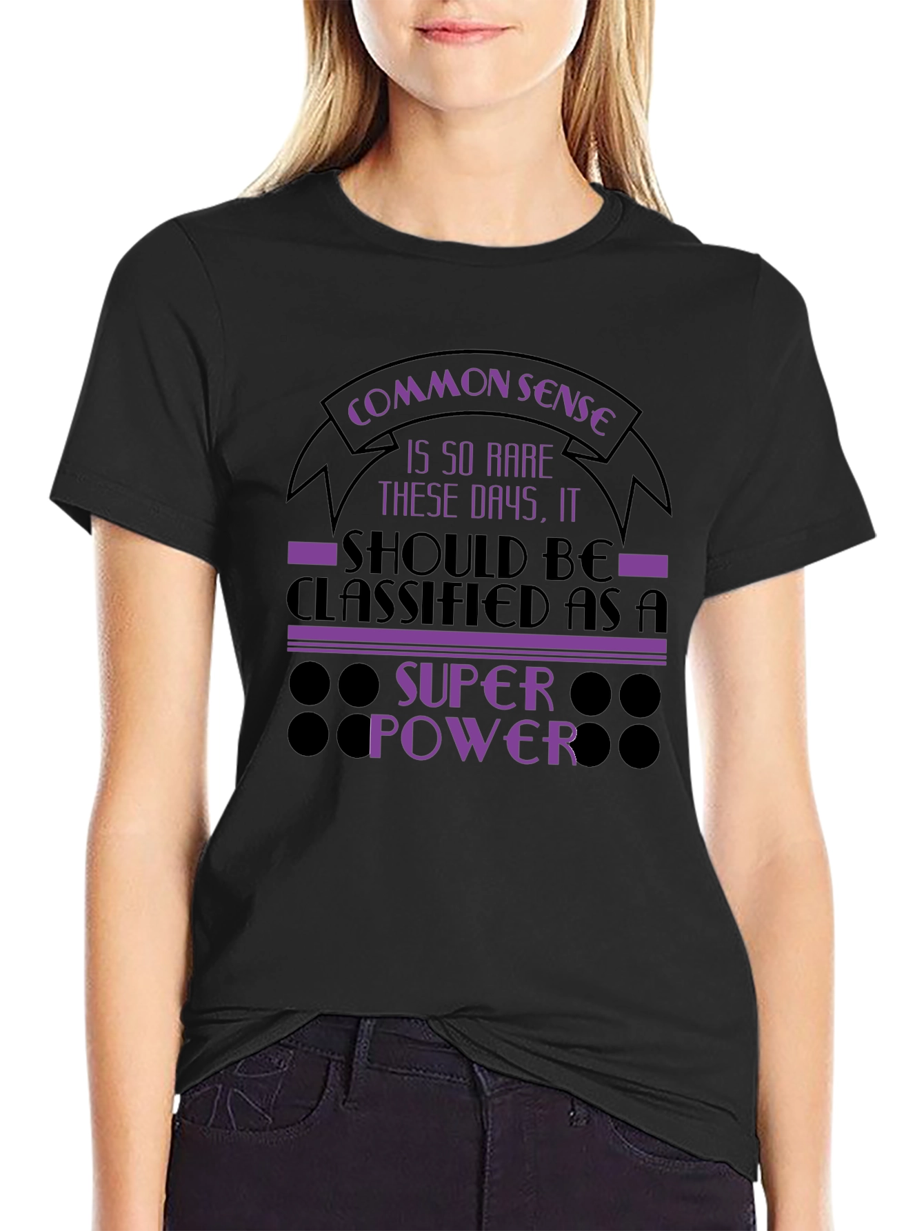 Common Sense Super Power Graphic T-Shirt
