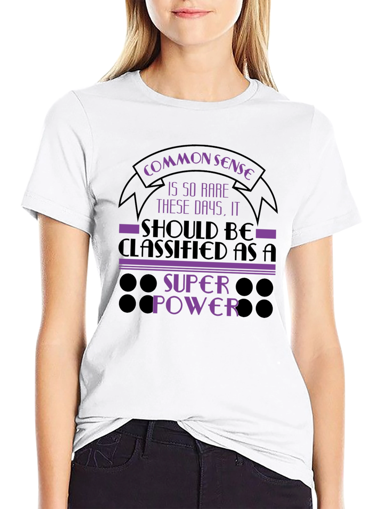 Common Sense Super Power Graphic T-Shirt