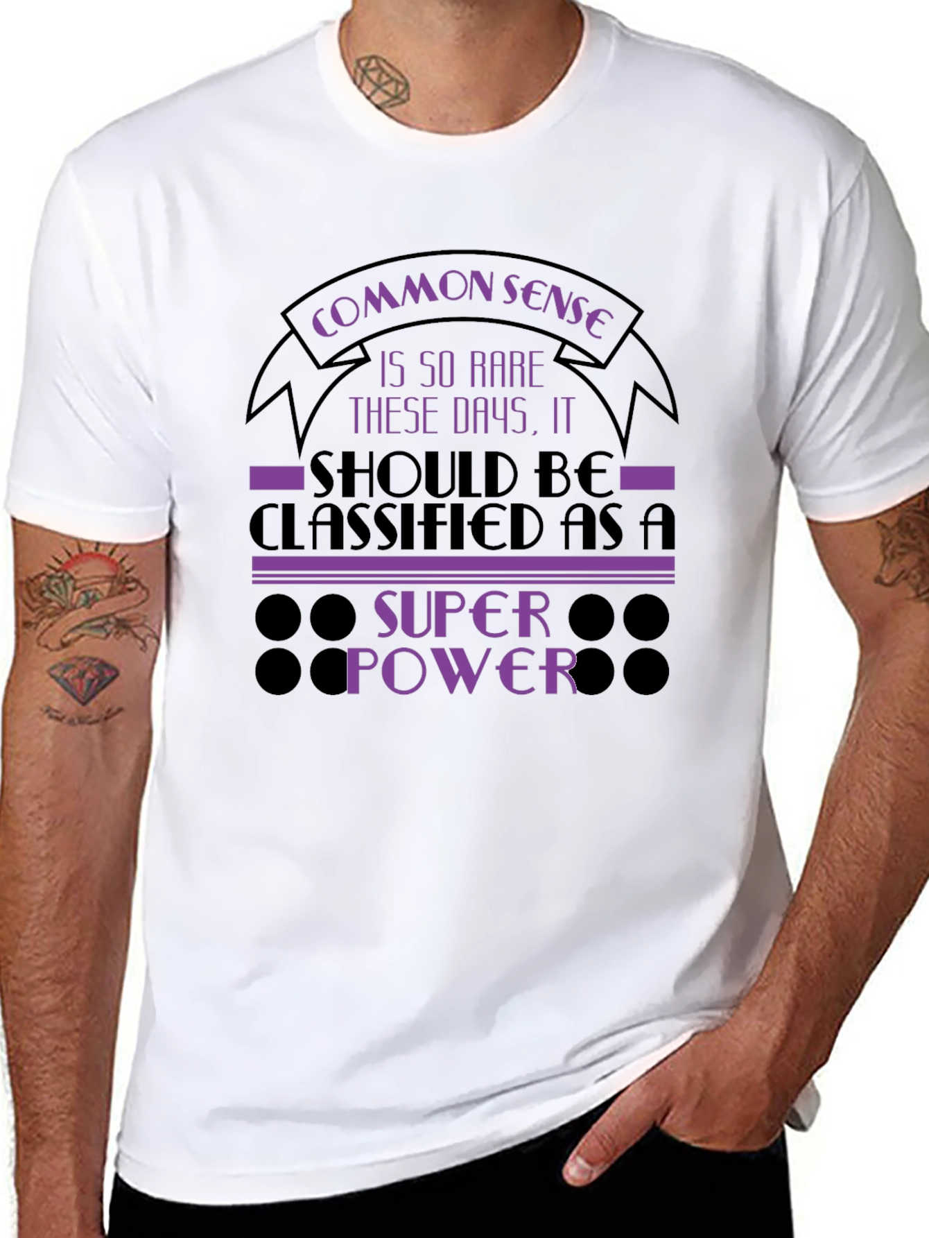 Common Sense Super Power Graphic T-Shirt