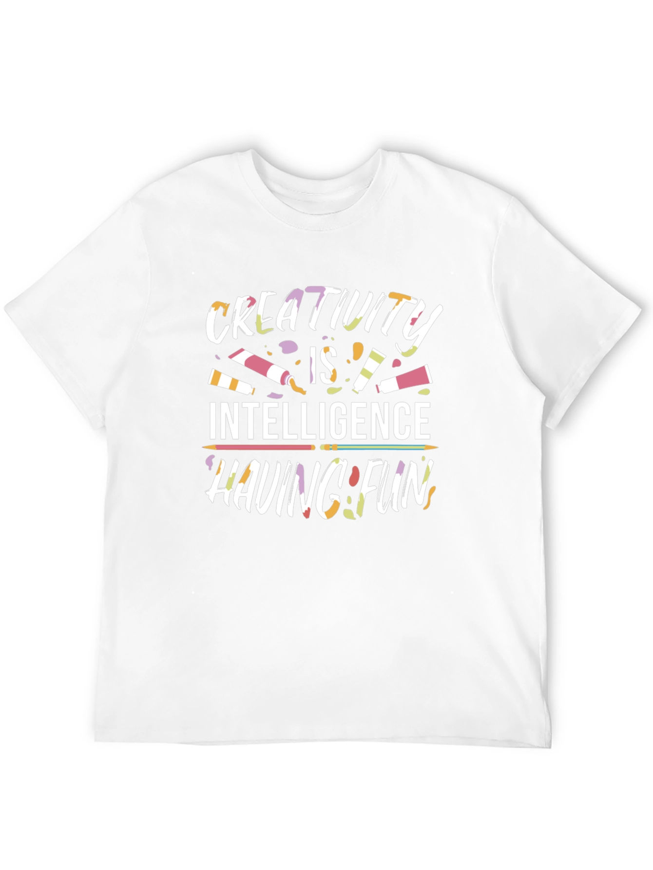 Creativity Intelligence Having Fun Black Graphic Tee