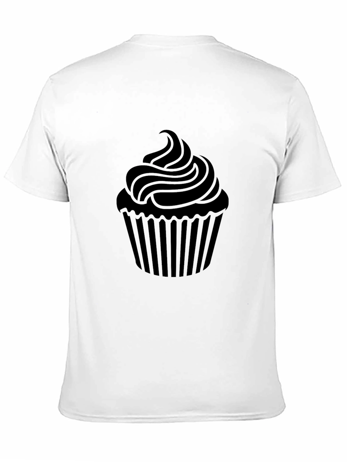Cupcake Graphic T-Shirt - Black Cotton Tee